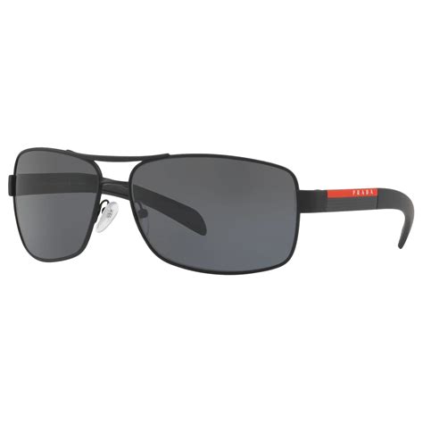 prada mens sunglasses ps54is 1b01a1|Prada Linea Rossa Grey Rectangular Men's .